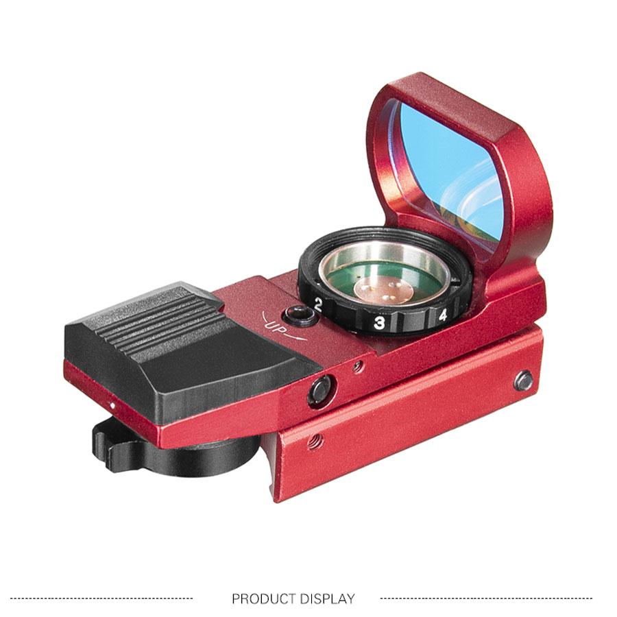 Hot 20mm Rail Riflescope Hunting Optics Holographic Red Dot Sight Reflex 4 Reticle Tactical Scope Collimator Sight Hunting