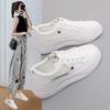Women's Little White Shoes 2024 Spring Summer New Style Mesh Versatile Breathability Lightweight Thick Soled Anti-Slip Sneakers