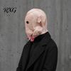 Eye-catching Thanksgiving Party Mask Halloween Mask, Realistic Turkey Shape, Breathable Latex Full Detailed Headgear for Adults Head Cover,