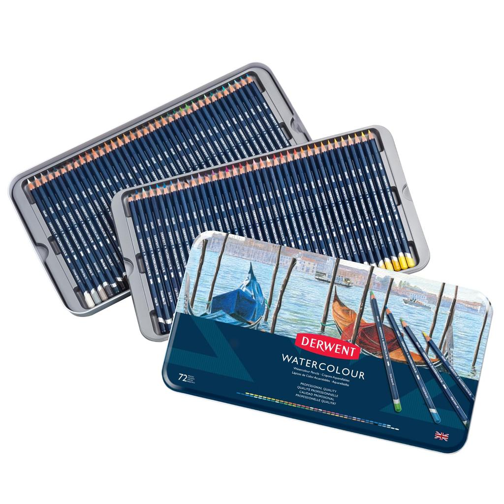 Derwent Watercolor 32889 Pencils, 72-Color Set,