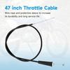 ATV Throttle Grip, Brake Lever, and Cable Switch for Apollo, RFZ, TaoTao, Coolster