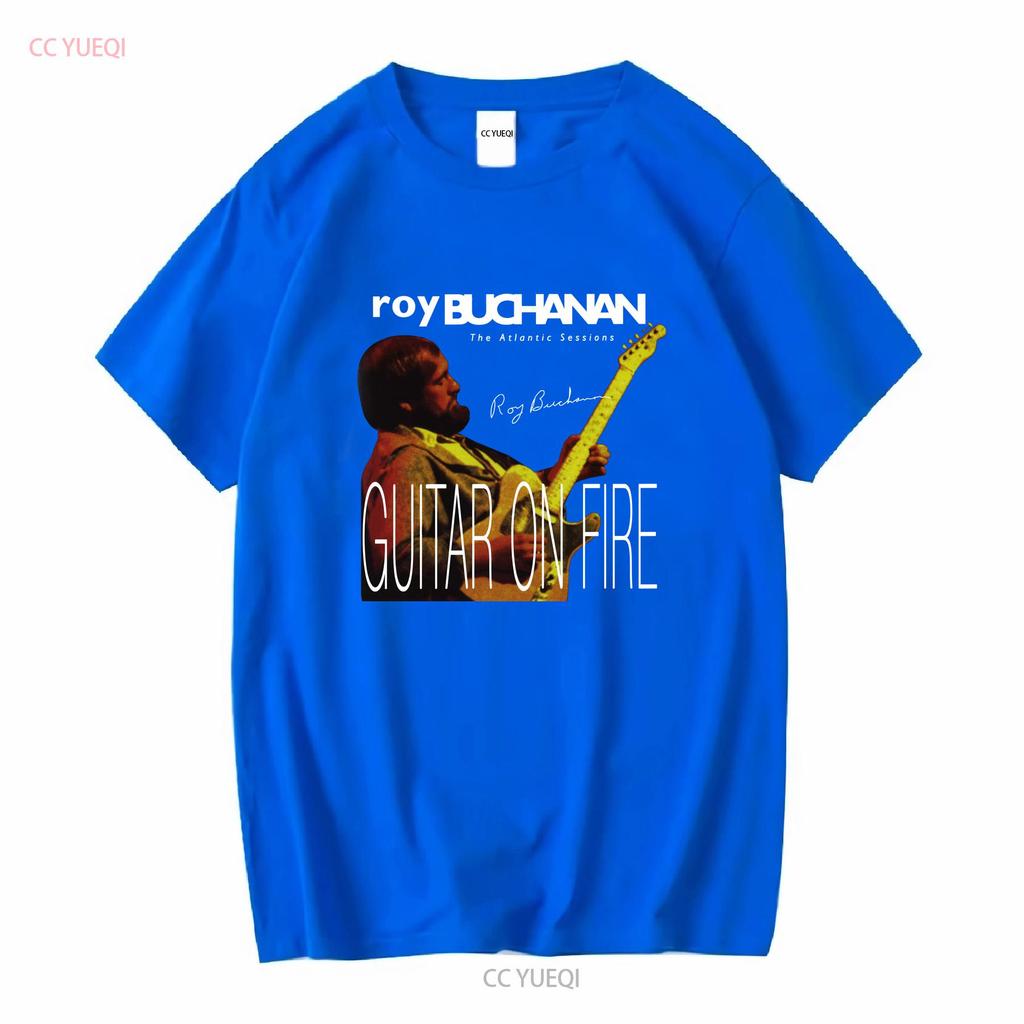 New Roy Buchanan Guitar on Fire The Atlantic T Shirt All Size S to 5XL 1T196 vintage Washed designer clothes Casual Unisex