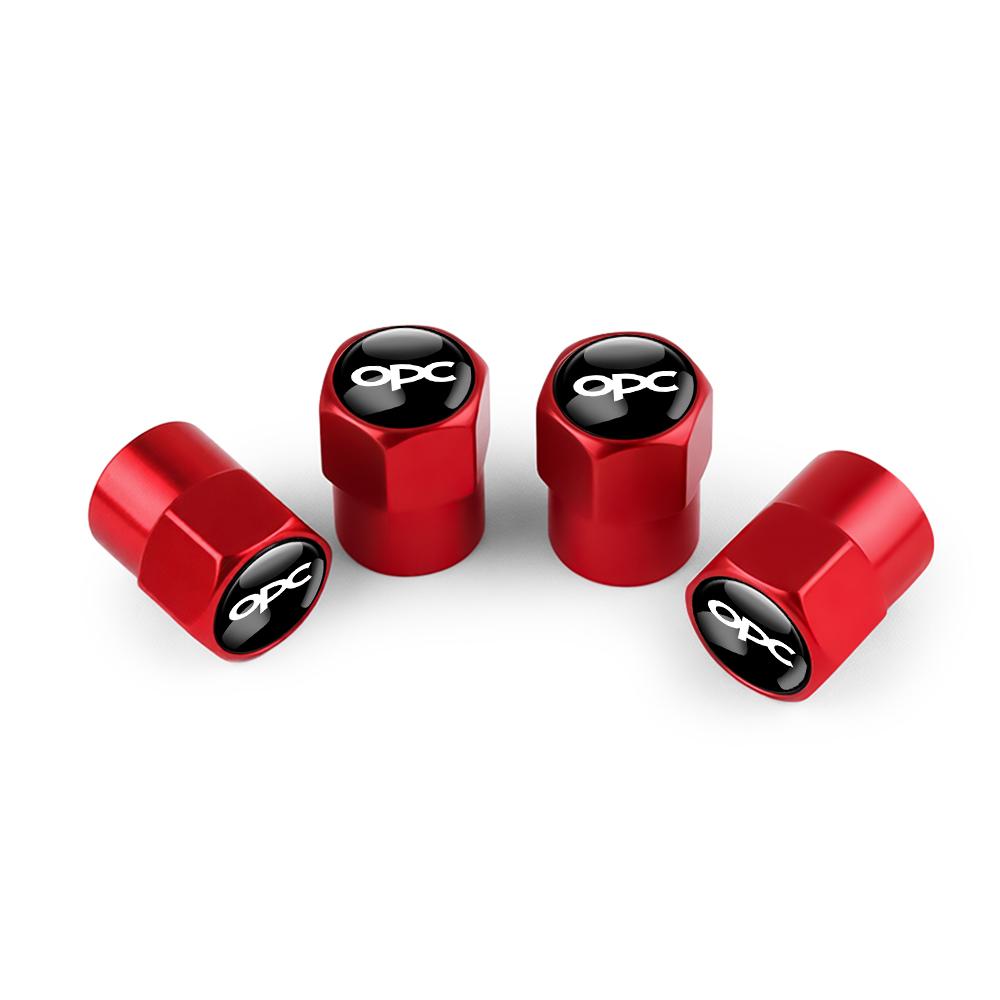 4Pcs For Opel OPC Astra Vectra Corsa Zafira Insignia Mokka Car Wheel Valve Caps Stem Case Tire Valve Cap Cover Auto Accessories HV9