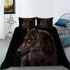 Platform Bedding Two Or Three-Piece Set Polyester Fabric Wolf Digital Printing