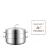 Shield Point Stainless Steel Multi-Layer Steamer Pot