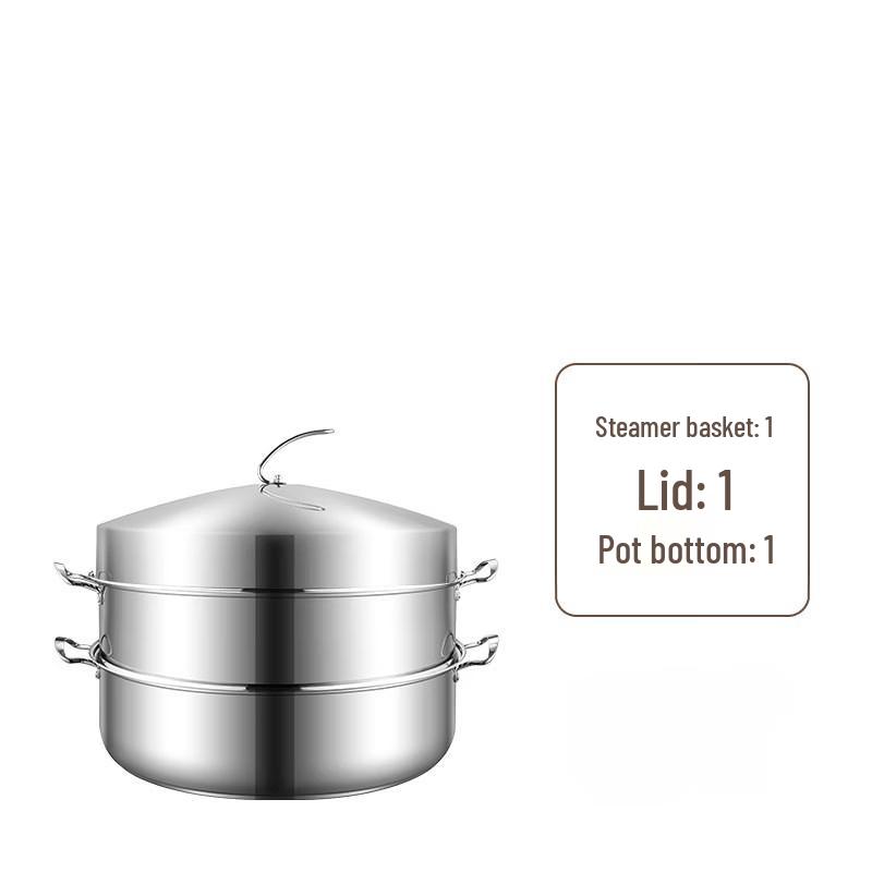 Shield Point Stainless Steel Multi-Layer Steamer Pot