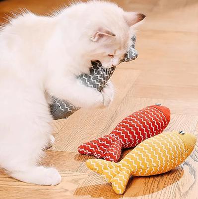 Игрушка для кошек, кошачья когтеточка, игрушка с кошачьей мятой, интерактивная симуляция, рыбка, кошачья мята, игрушки-фиджет, мягкая игрушка для кошек, котят