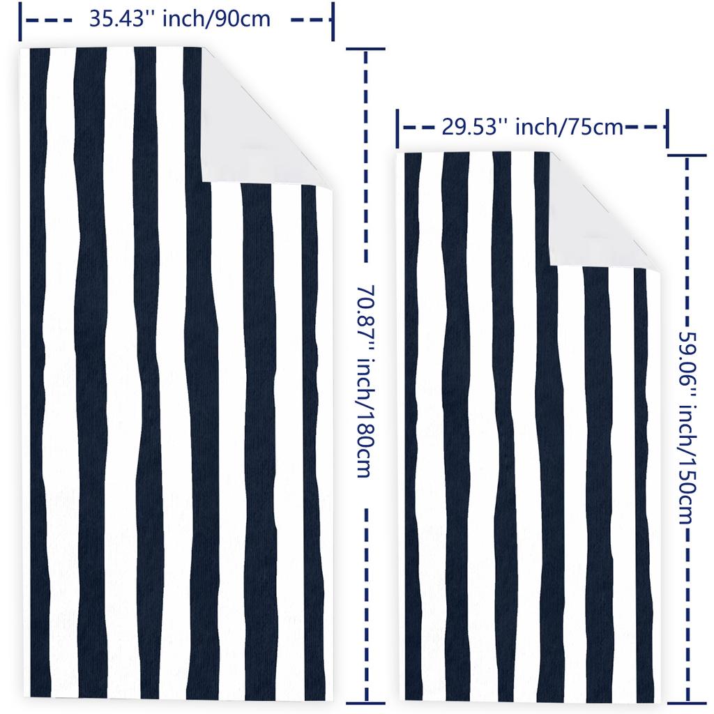 Пляжное полотенце в полоску большого размера, супервпитывающее пляжное полотенце из толстой микрофибры без песка, пляжные полотенца для детей, мужчин, женщин, девочек, мальчиков