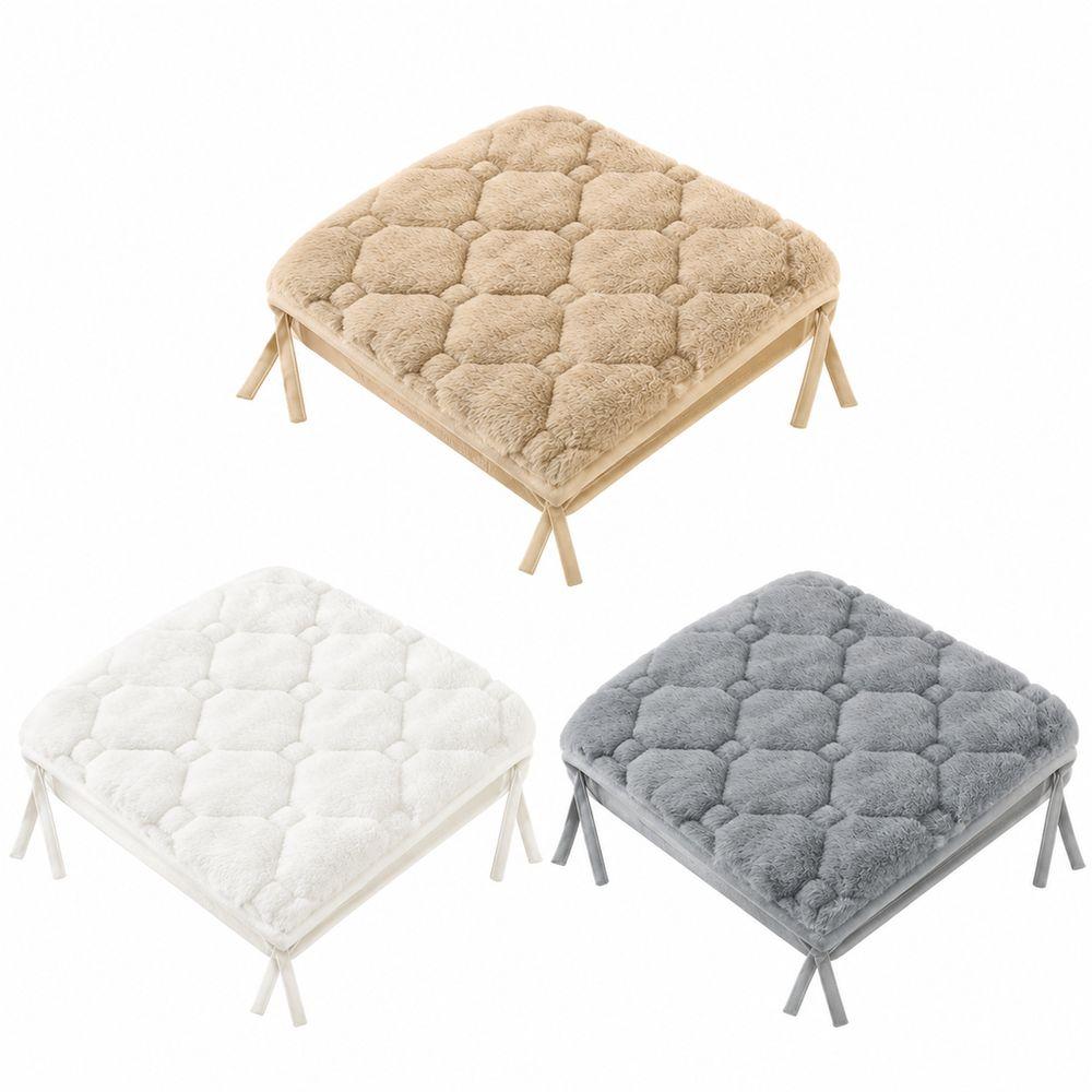 35x35cm Square Seat Pad Plush Chair Pad New Chair Cushion Home Office