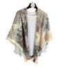 Light luxury silk scarf women's high-end jungle 111CM large square scarf decorative scarf spring and summer air-conditioned room shawl scarf square sc