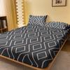 1 Piece Of Memory Time Patterned Frosted Bedsheet, Bedroom Printed Bedspread, Bedding (Excluding Pillowcases)
