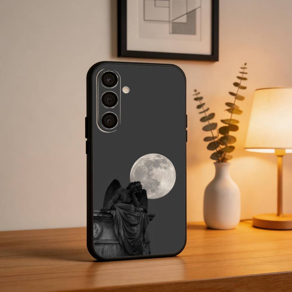 1 шт. Чехол для телефона A-Angel S-Sculpture для Samsung A73,72,71,53,52,51,22,91,80, Мягкий черный чехол