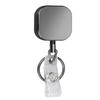 Stylish High Strength Carabiner Keychain Heavy Duty Retractable Badge Holder With Steel Cable Suitable For Outdoor Use