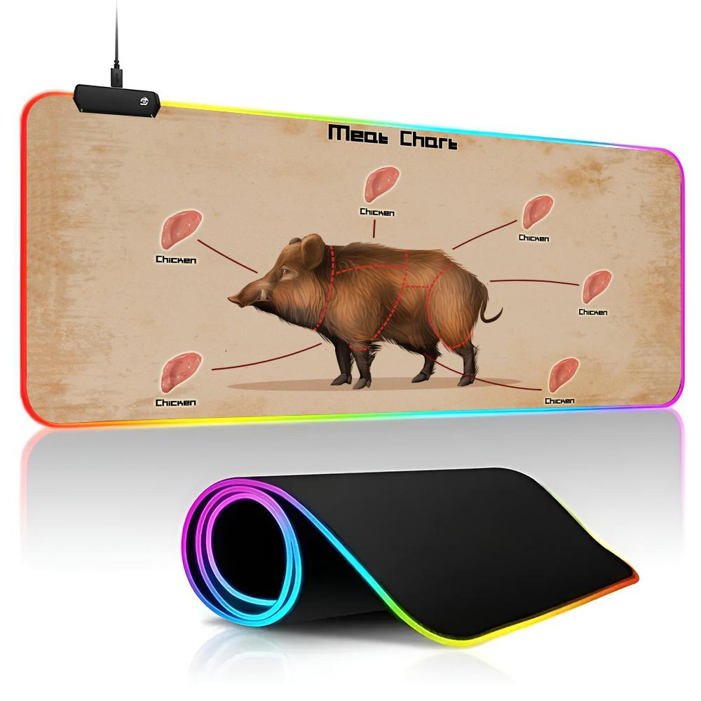 Rust 2013 Mouse Pad game RPG 40x90cm Mouse Mat Gaming Mousepads LED Keyboard Mats Luminous Desk Pads Mouse Pad For PC