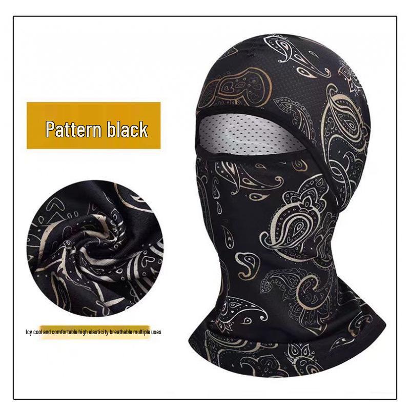 Унисекс маска для лица из ледяного шелка с защитой от УФ-лучей для велоспорта и рыбалки