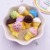 Colorful Resin 3D Cheese Cone Flatback Cabochon Stone Fake Candy Food Figurines 10pcs DIY Bow Accessories Scrapbooks Crafts