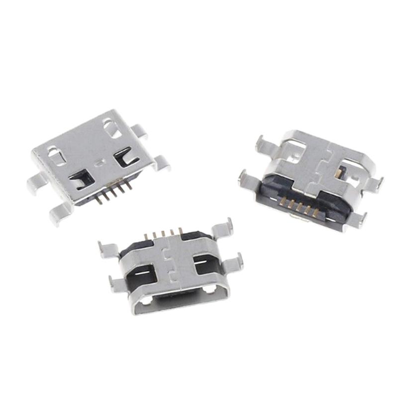10 шт. тип B micro USB 5-контактный female разъем для зарядного устройства, монтажный разъем, порт, гнездо