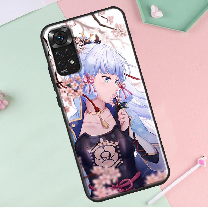 Камисато Аяка Genshin Impact для Redmi Note 12 Pro Plus Чехол для Redmi Note 10 8 9 11 Pro 12S 11S 10S 9S 9C 10C 12C Чехол