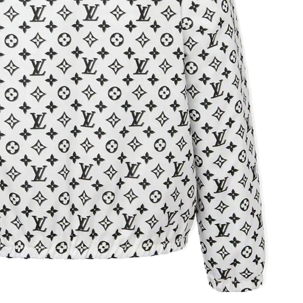 Louis Vuitton Двусторонняя нейлоновая куртка с капюшоном в полоску 1ABR9A