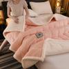 Three-layer Thickened Warm Milk Velvet Winter Blankets for Bed Cozy Soft Weighted Blanket for Sleeping Single Double Plush Throw