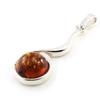 Les Trésors De Lily [J0021] - Silver Pendant 'Inspiration' Amber Silver (rhodium-plated) - 35x10 Mm