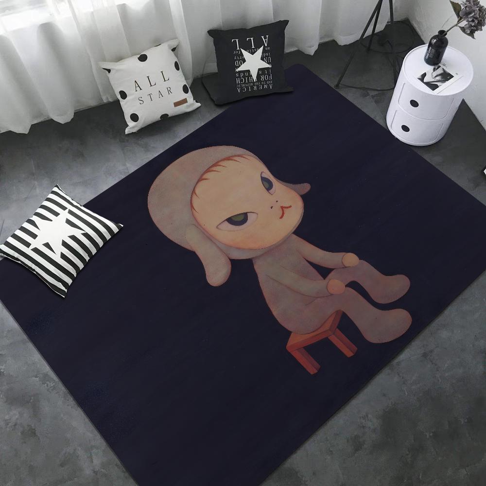 Yoshitomo Nara Entrance Door Mat Rectangle Anti-slip Home Soft Badmat Front Door Indoor Outdoor Mat Household Carpets