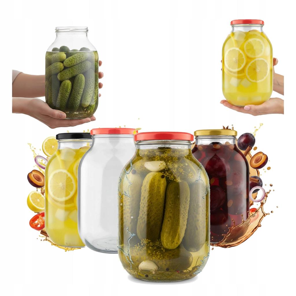 6X JAR 3L PRESERVATIONS LIQUEURS + LID fi100