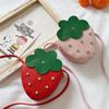 Infant Baby Kids Girls Bags Waist Bags Shoulder Bags Leather Cute Strawberry