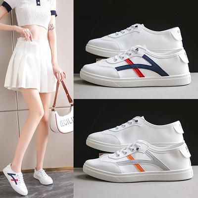 2025 летняя новая женская обувь дышащая сетчатая белая обувь для студентов обувь для скейтбординга интернет знаменитости универсальная плоская подошва повседневная легкая