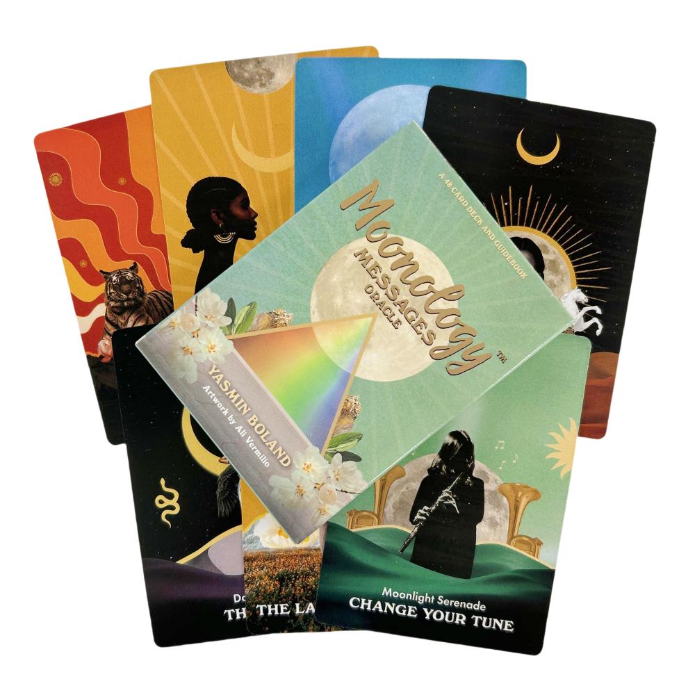 Лунология Сообщения Оракул Карты Гадания Колода Английские Версии Издание Доска Таро Игровые Настольные Игры Для Вечеринки