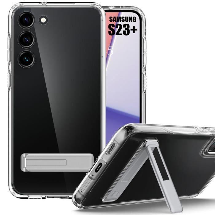 Coque de protection - BOOLING - pour Samsung Galaxy S23 Plus / S23+ - Souple - Antichoc - Support intégré