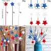 Day Independence Star Shape Fairy Stick Hanging Decorations Event Props Party