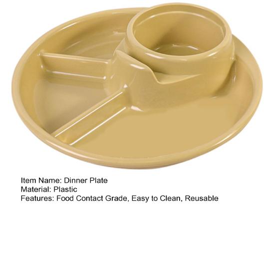 4 сетки замечательная пищевая контактная прочная тарелка для обеда переносной поднос для завтрака тарелка для ежедневного использования