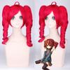 Anime 55CM Vocaloid Miku Symphony Cosplay Wig Kasane Teto Curly Pigtails Synthetic Hair Women Wigs Cosplay Costumes