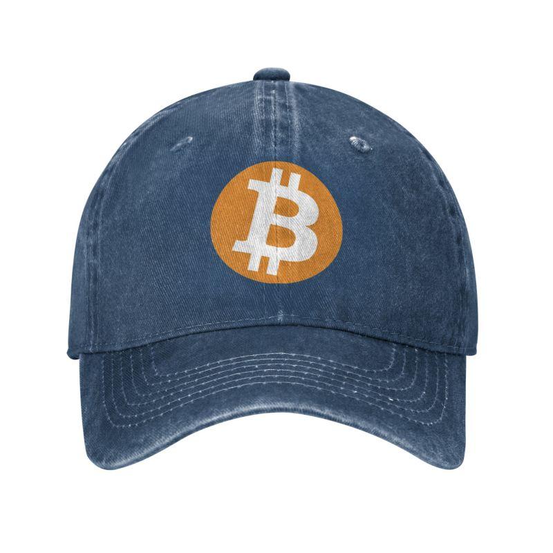 Classic Cotton Bitcoin Baseball Cap Women Unisex Personalized Adjustable Adult BTC Fans Dad Hat Hip Hop