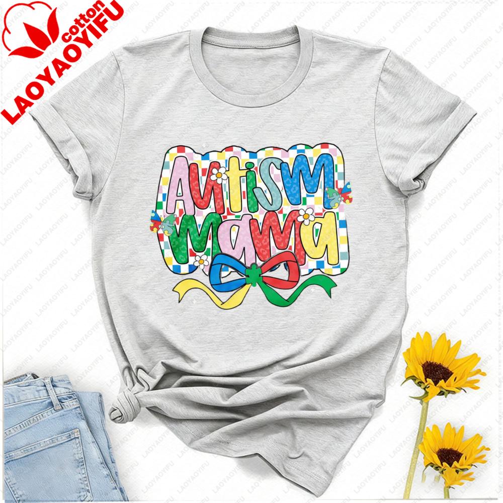 Custom Autism Mama Coquette Tshirt Mothers Day Shirt Coquette Mothers Day Gift Autism Awareness Neurodiversity Vintage Tops