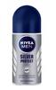 Nivea Men Antibacterial Roll-On Deodorant 50ml - Enhanced Sweat Defense with Silver Ion Technology
