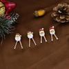 European and American Style Quirky Christmas Earrings - Long-Legged Santa Claus & Reindeer Cartoon Jewelry