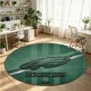 Philadelphia Eagles Printed Round Crystal Velvet Rug Soft Non Slip Floor Carpet For Bedroom Holiday Gift