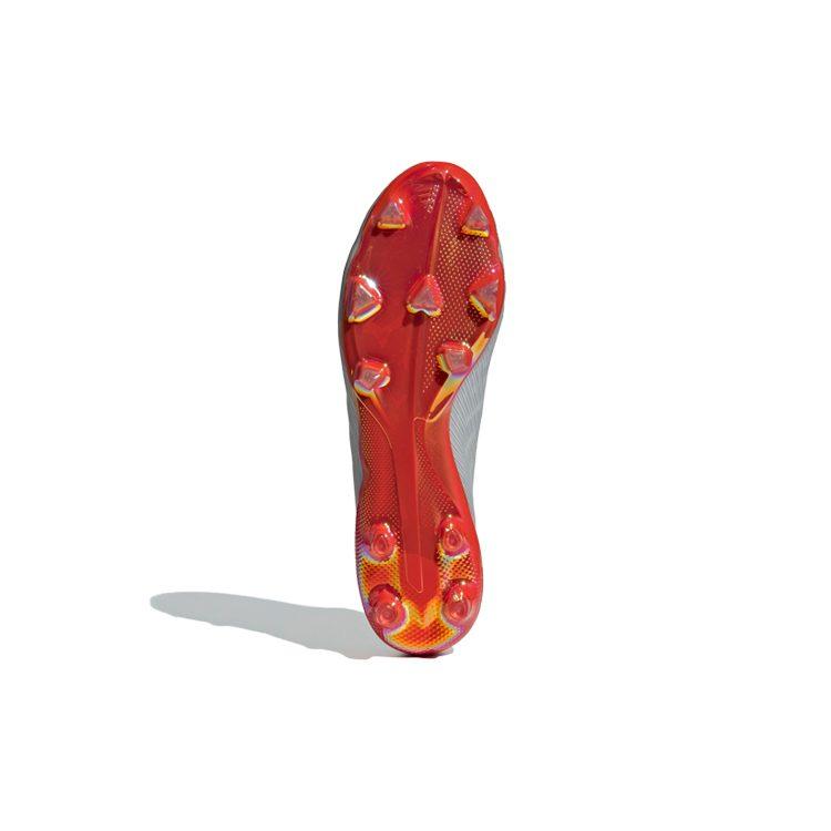 adidas X 19+ FG Футбольные бутсы для твердого грунта, нескользящие, мужские, красно-серые F35322