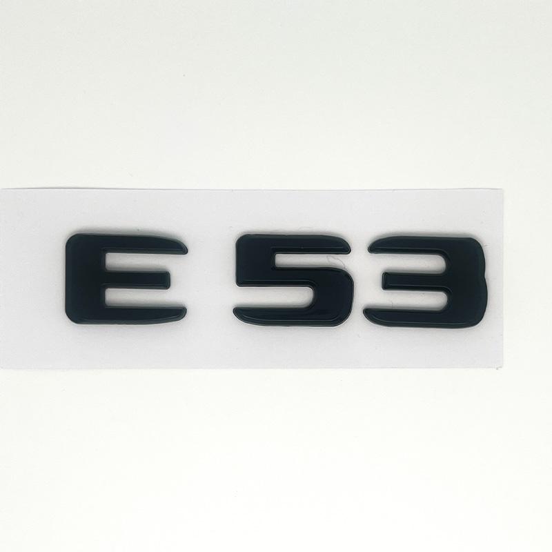 3D ABS Chrome Car Letters Logo E53 Fender TURBO 4MATIC Emblem Badge Rear Star AMG Sticker For Mercedes Benz AMG E53 W213 W212