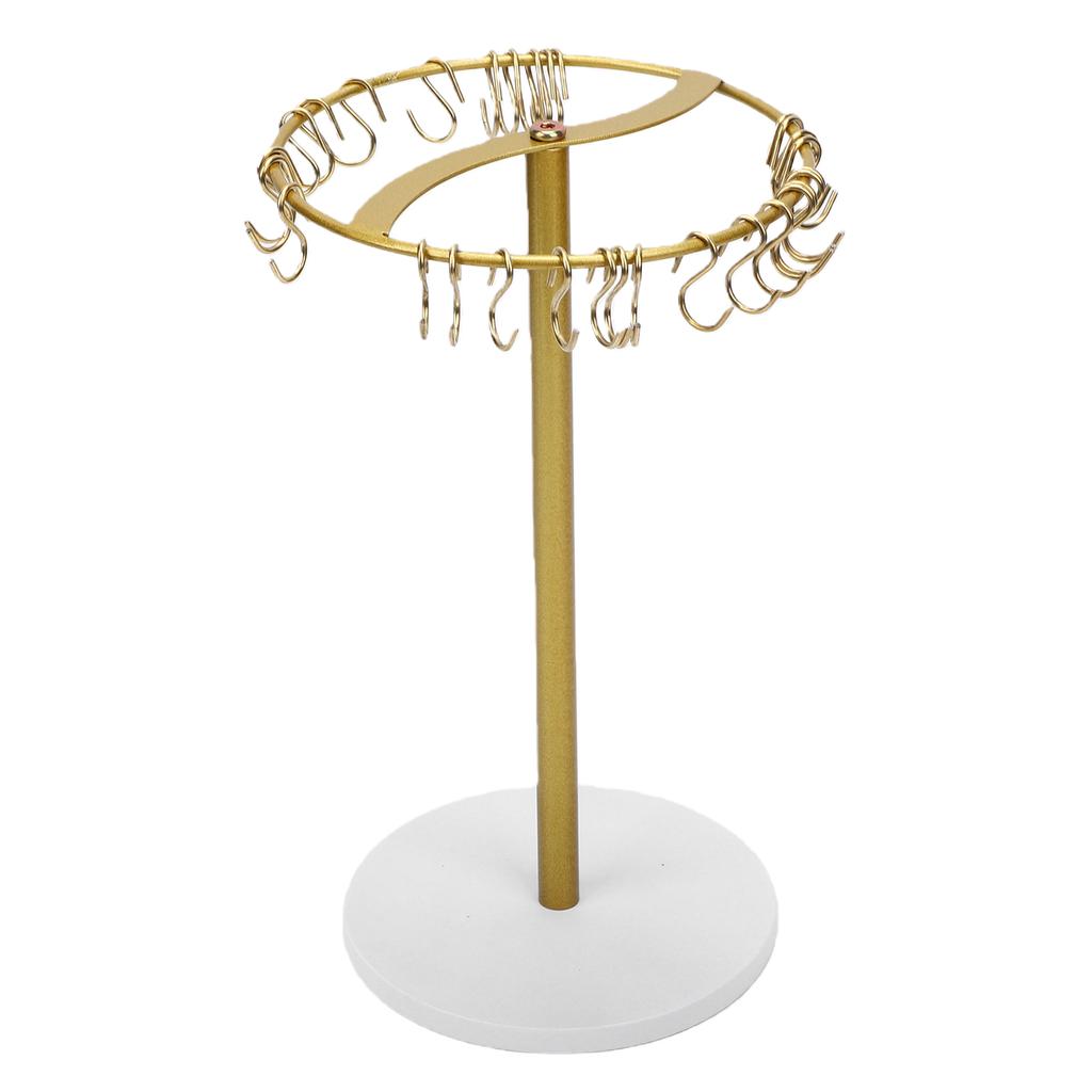 Headband Holder Organizer Metal Hair Hoop Display Stand Hair Accessories Storage Rack with 30 Hanging Hooks for Home