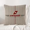Brand Swissair Cushion Cover Natural Linen Pillowcase Set AllinOne Decor Cushion Cover for Sofa Bedroom Chair