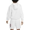 Nike Толстовка Детская Одежда Спортивная одежда Club Fleece Худи с молнией Белый Детская FZ1403-100