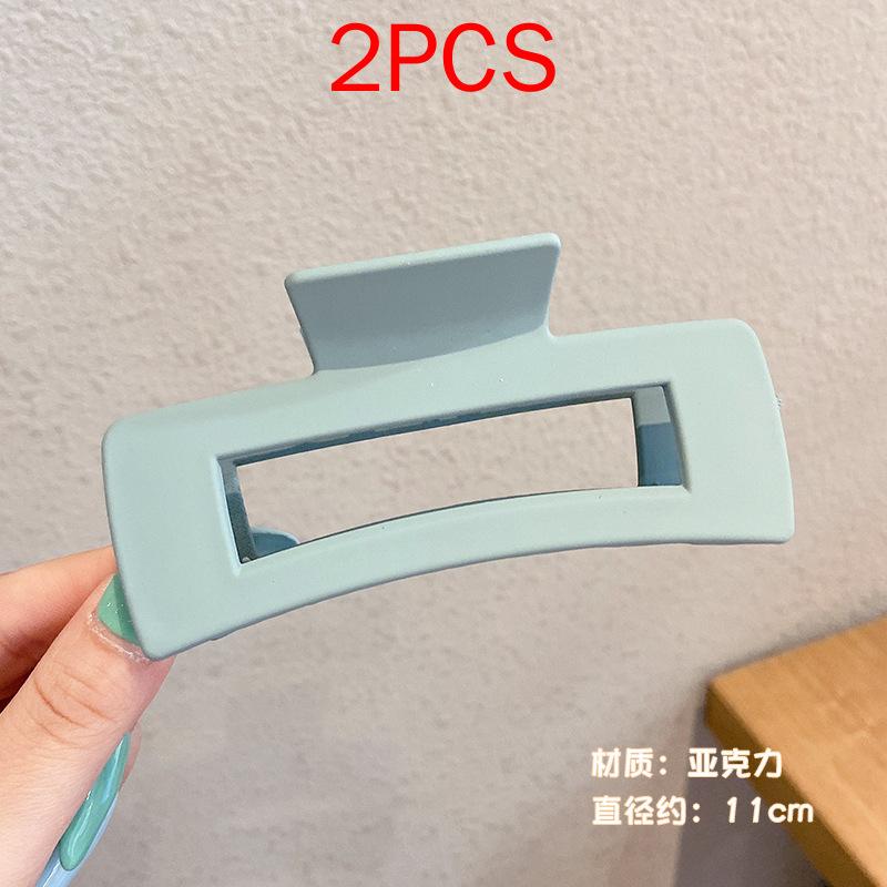 2 шт., комплект головных уборов премиум-класса, новые женские модные зажимы для волос, кофейные, черные, акриловые, большие заколки для волос, зажим для женщин, заколка, аксессуары для волос