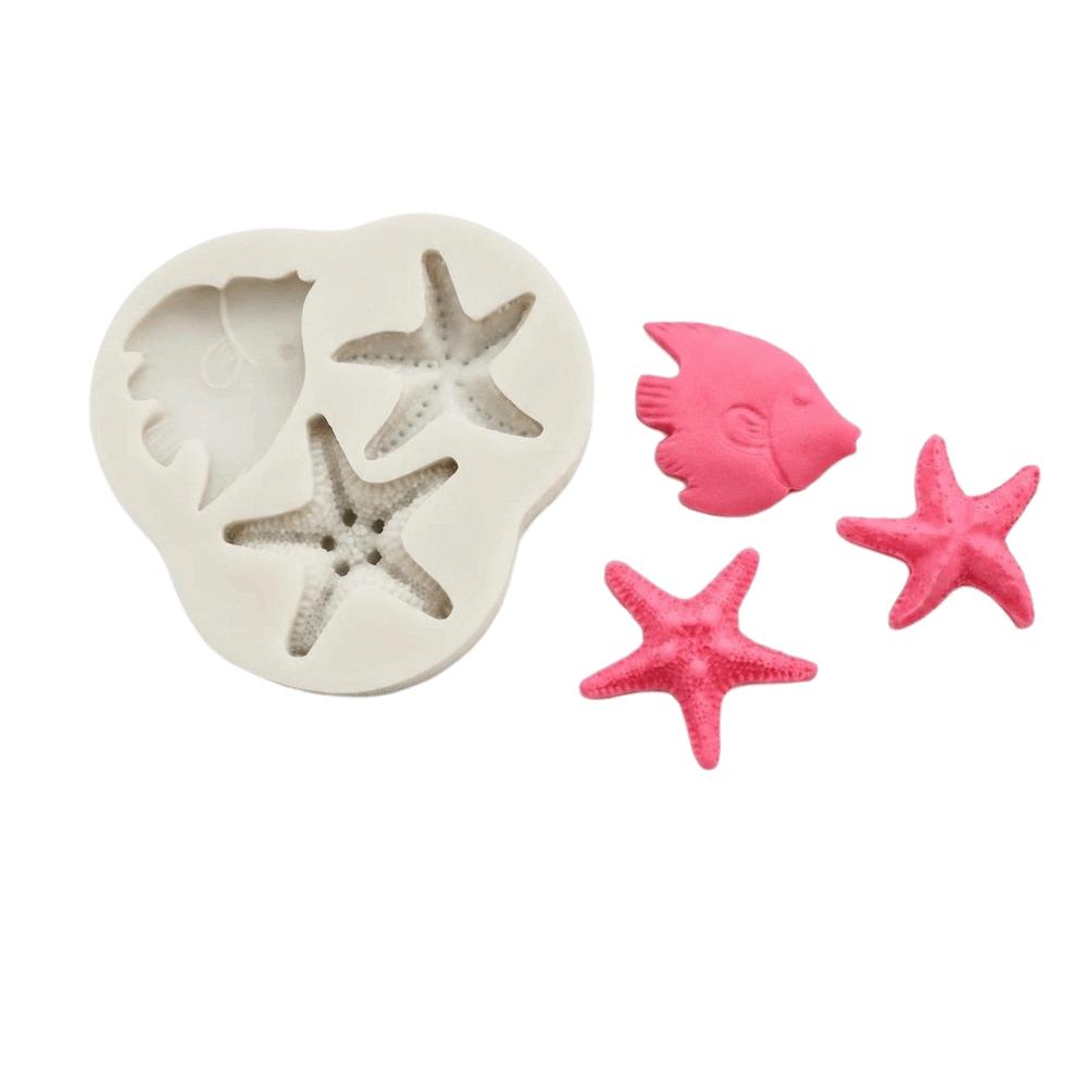 3PCS Heat Resistant Mermaid Tail Silicone Mold Silicone Baking Mold  Birthday Cake Decoration
