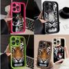 LZ30 Tiger Lion Cat Silicone Phone Case for iPhone 11 13 14 15 16 Pro Max 7 8 16 Plus 12 Mini XS Max XR Shockproof Back Cover