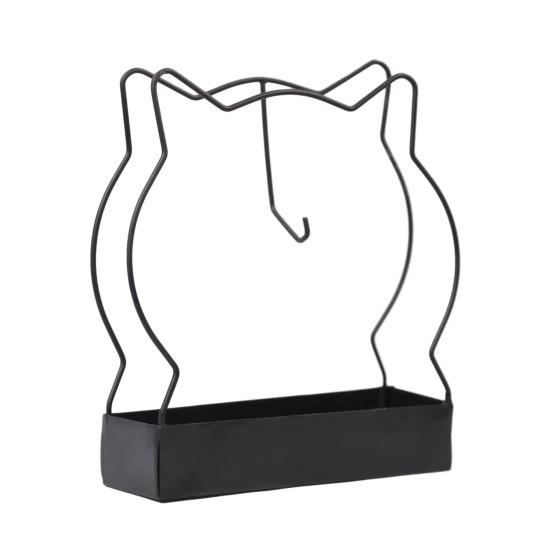 Металлический держатель для благовоний с лотком для сбора пепла, репеллент в виде кошачьих ушей, спиральная подставка для благовоний, переносная декоративная курильница