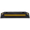 Parking Block Rubber Curb Wheel Stop Stopper with Yellow Refective Stripe for Garage Supplies
