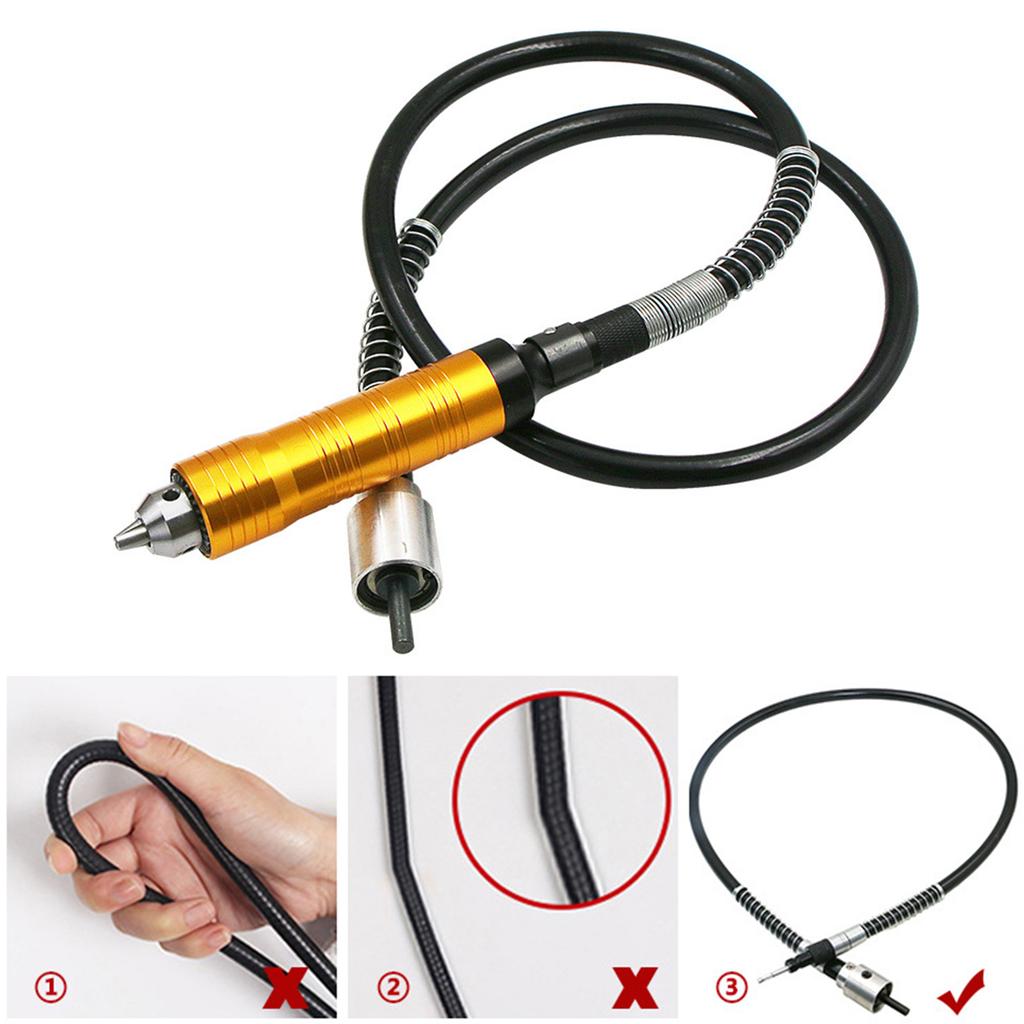 Гибкий удлинитель вала с патроном 0,3-6,5 мм для шлифовальной машины Dremel, ручной дрели, электрических вращающихся инструментов